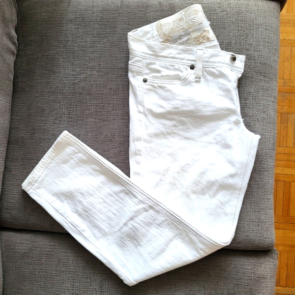 Habitual Straight Leg White Jeans Size 28 - Picture 4 of 16